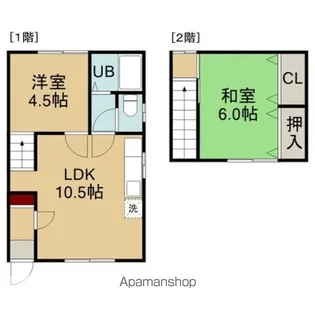 美原5丁目44番1棟2戸【1階】の間取り